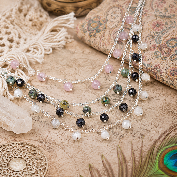Assorted Gemstone Gypsy Anklets