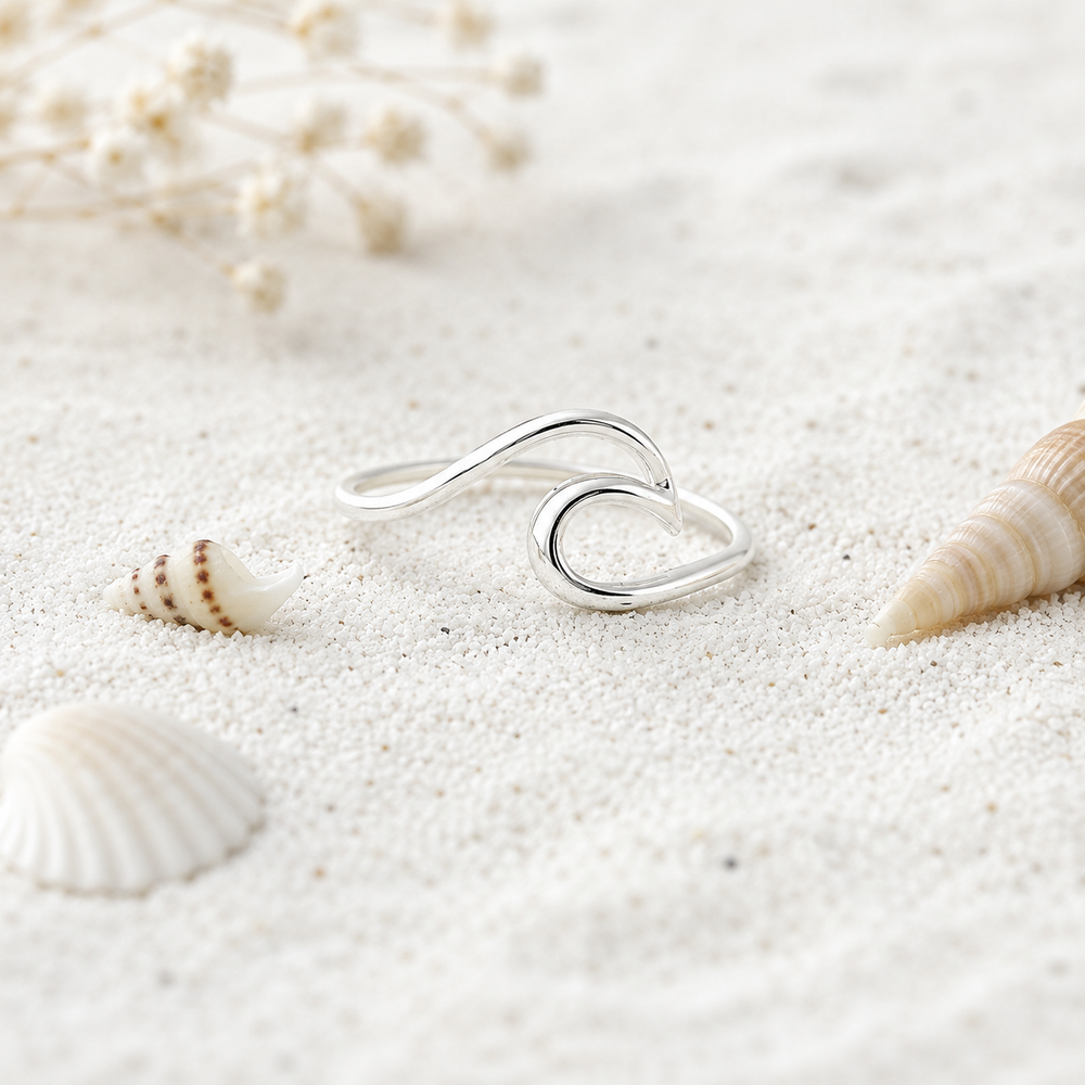 Toe ring - wave toe ring