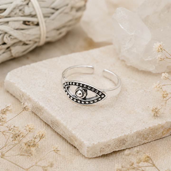 toe rings - evil eye toe ring