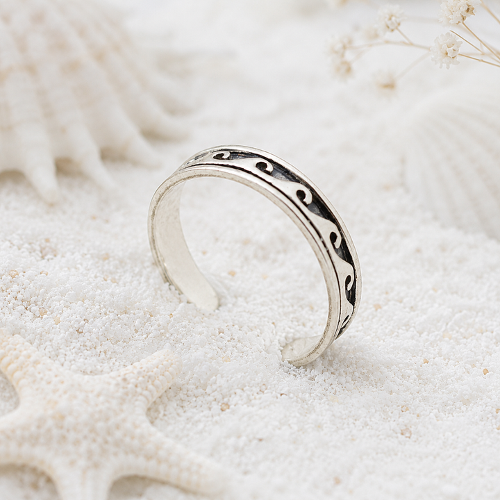 Toe ring - Wave toe ring