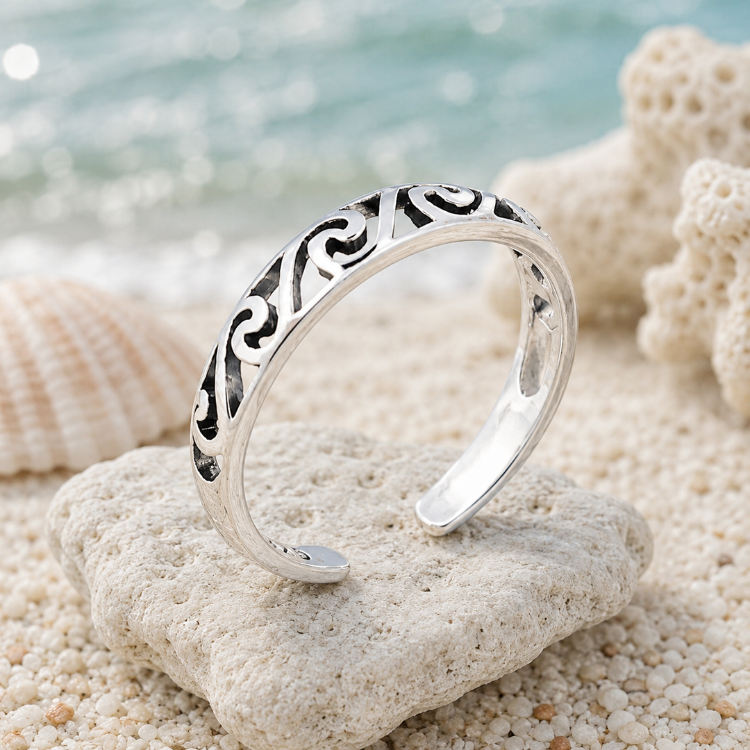 toe ring - waves oe ring