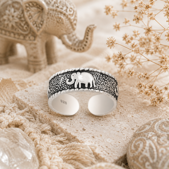 Toe ring - elephant toe ring