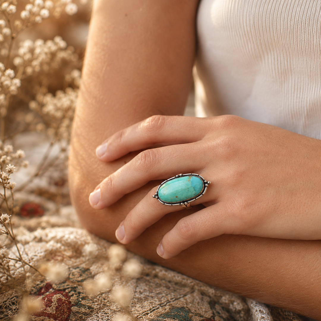 Rings - Large Turquoise ring