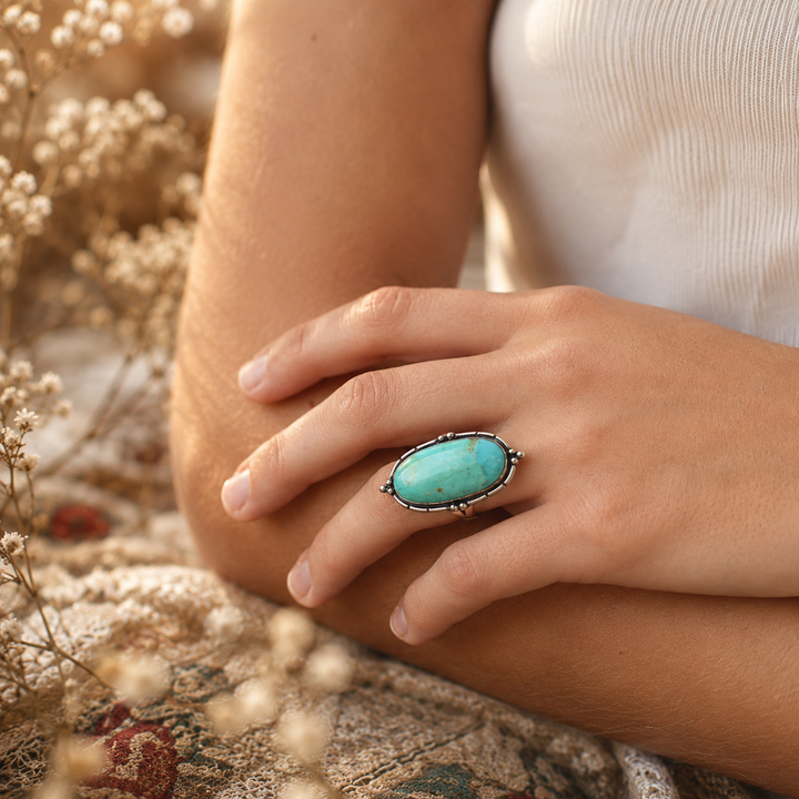 Rings - Large Turquoise ring