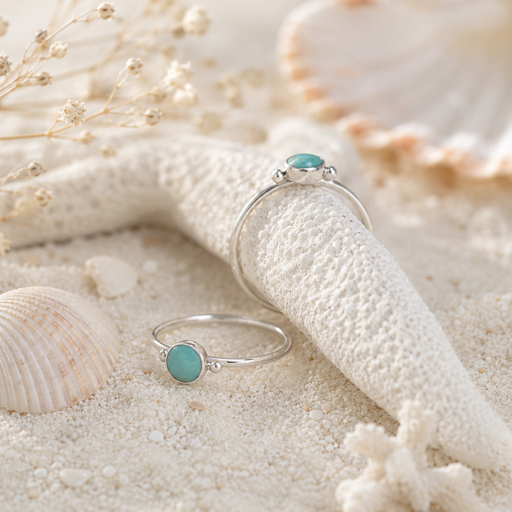 rings - Dainty Turquoise ring