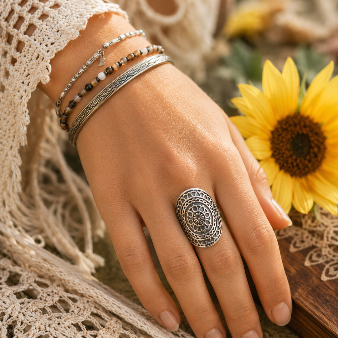 Rings - sunflower ring