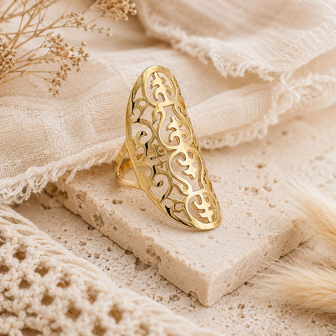 rings - gold bohemian ring