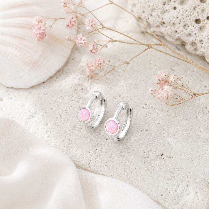 Earrings - Pink Huggies