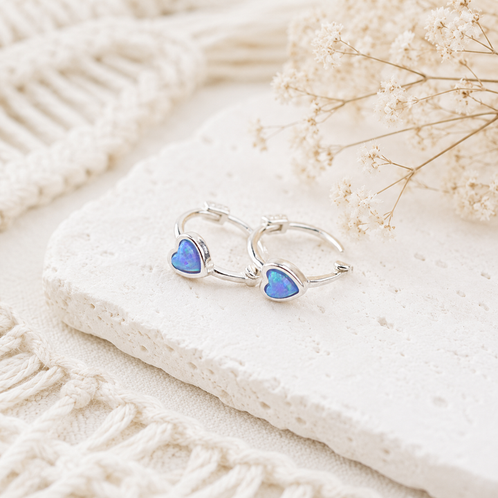 Earrings - Heart Huggies