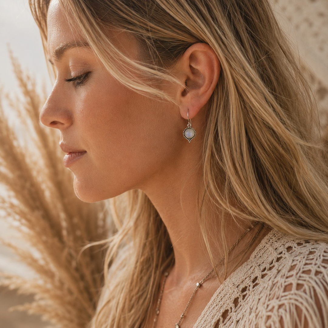 Earrings - Bohemian Moonstone earrings