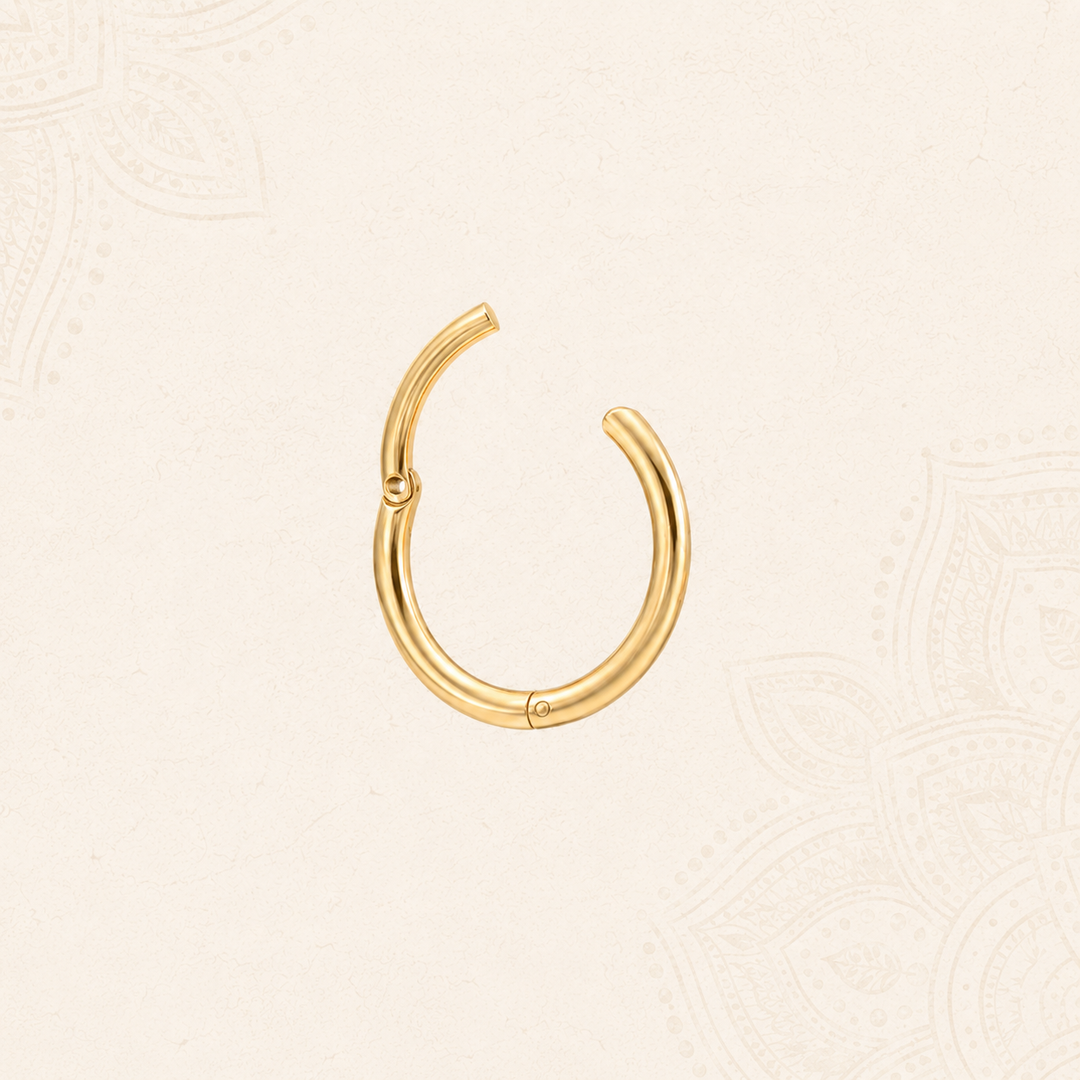 Hinged Nose Ring - Waterproof Gold