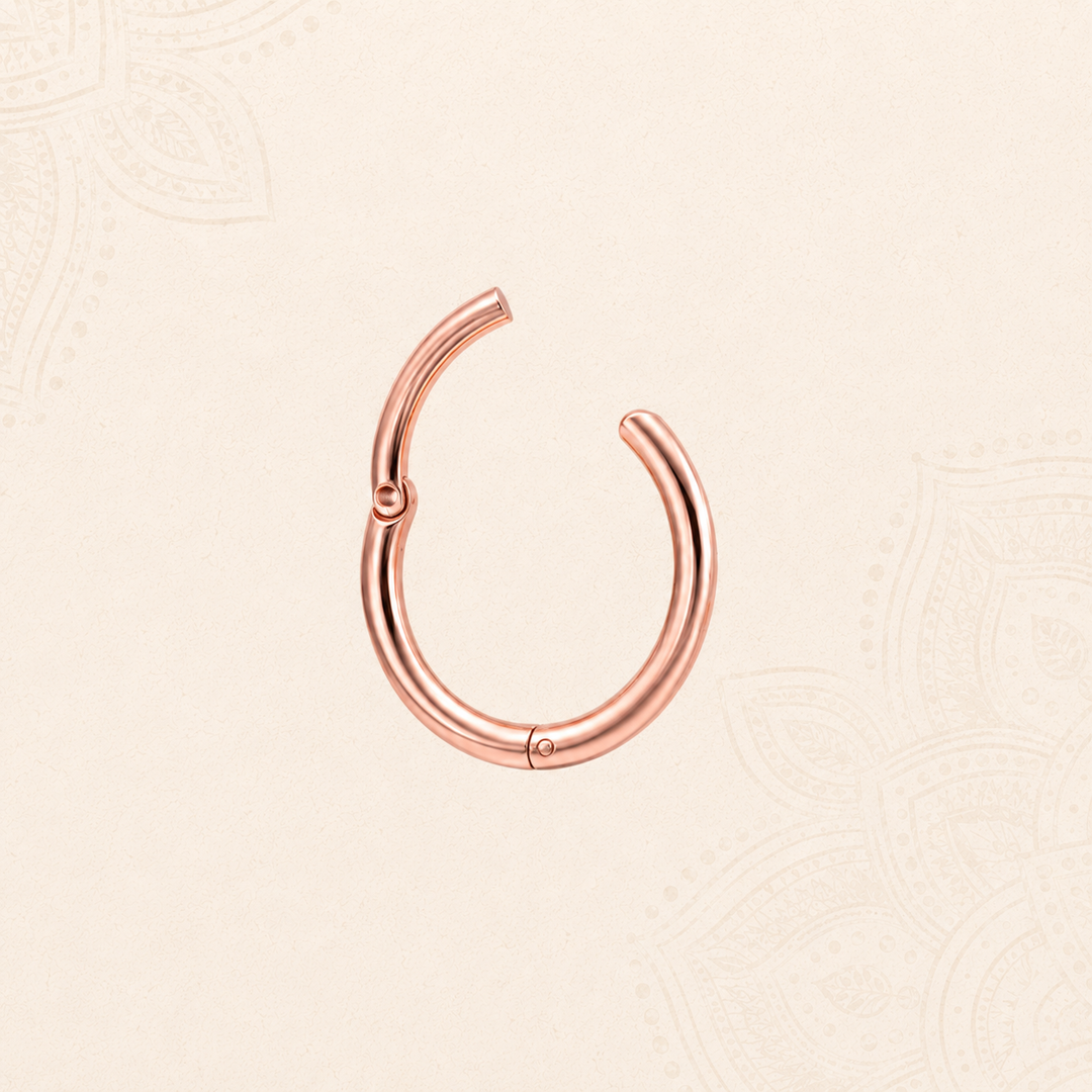 Hinged Nose Ring - Rose Gold