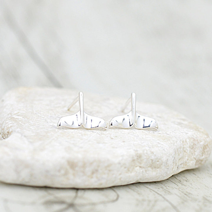 Earrings - Whale Tail Studs