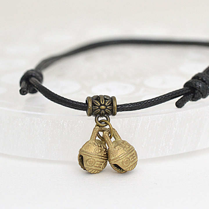 Anklets - Gypsy Rope And Brass Bell Anklet