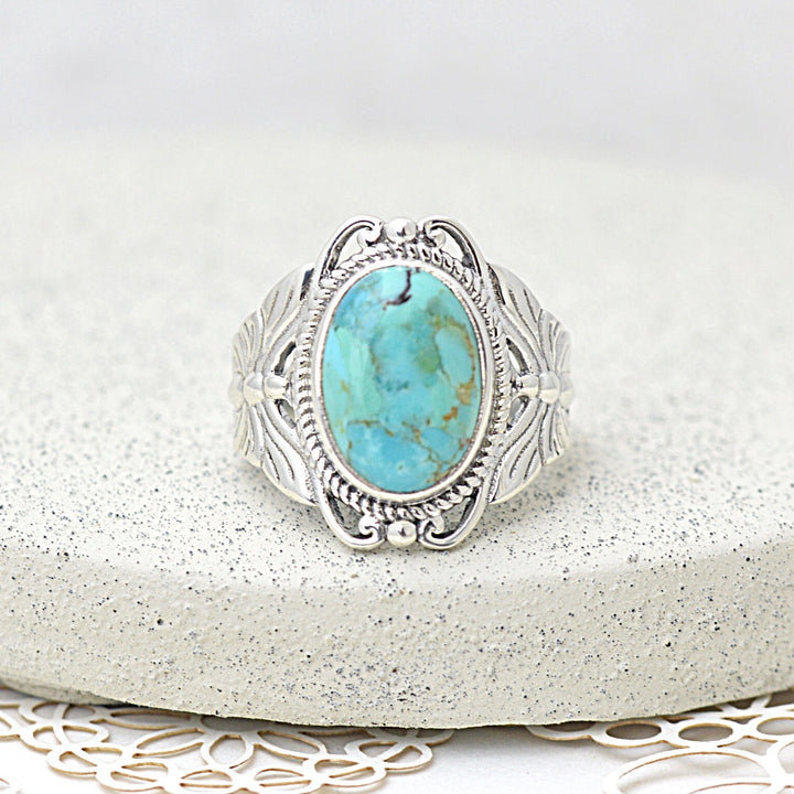 Rings - Turquoise Hippie Ring