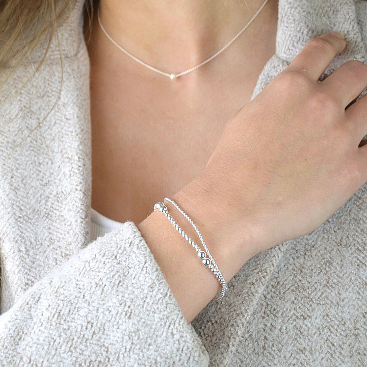 Silver Stretchy Bracelet