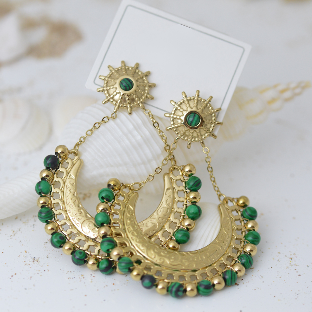 Earrings - Emerald Gypsy Earrings