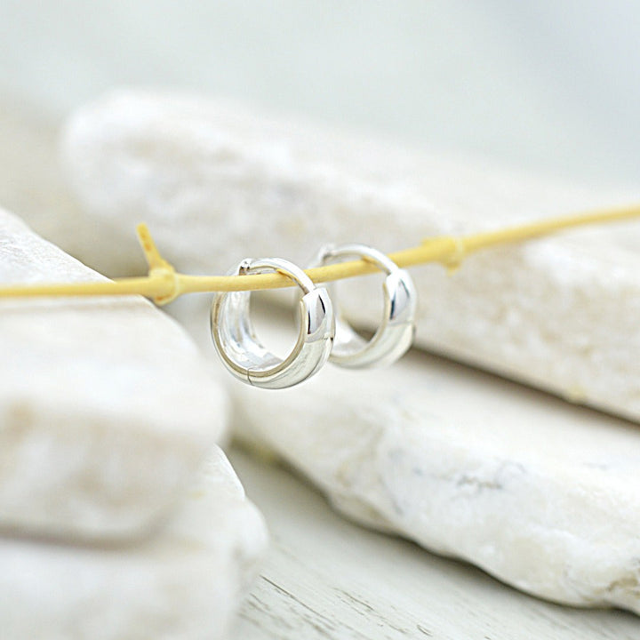 Tiny Little Huggie Hoops (10mm)