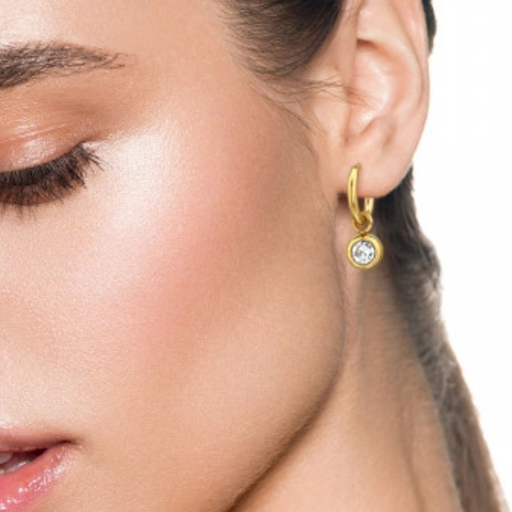 Little Crystal Ball Hoops