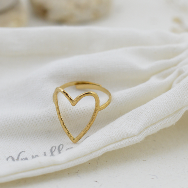 Open Heart Ring (Adjustable)