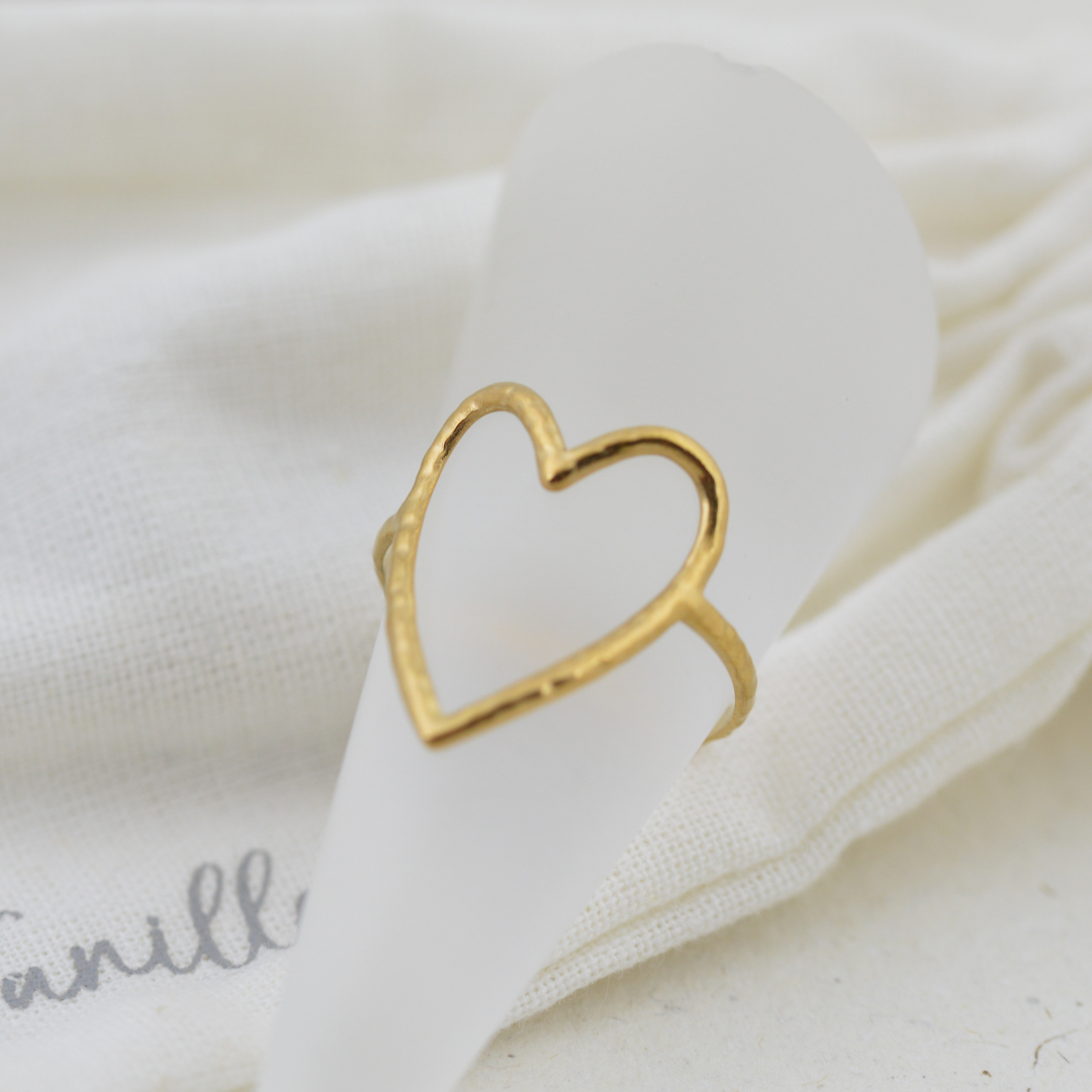 Open Heart Ring (Adjustable)