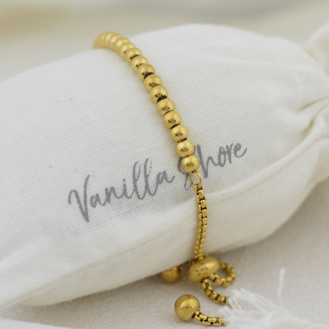 Bracelets - Gold Bead Bracelet