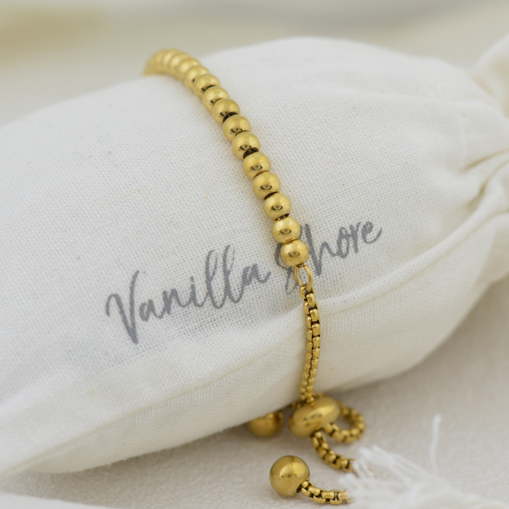 Bracelets - Gold Bead Bracelet