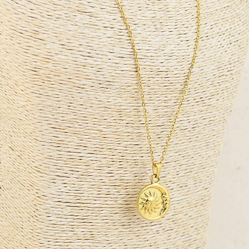 Necklaces - Gold Celestial Necklace 