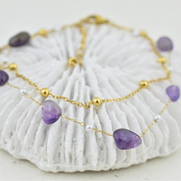 Wild Violet Anklet