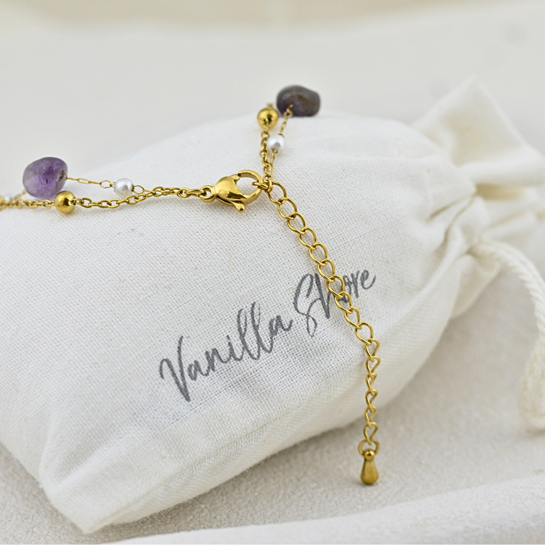 Wild Violet Anklet