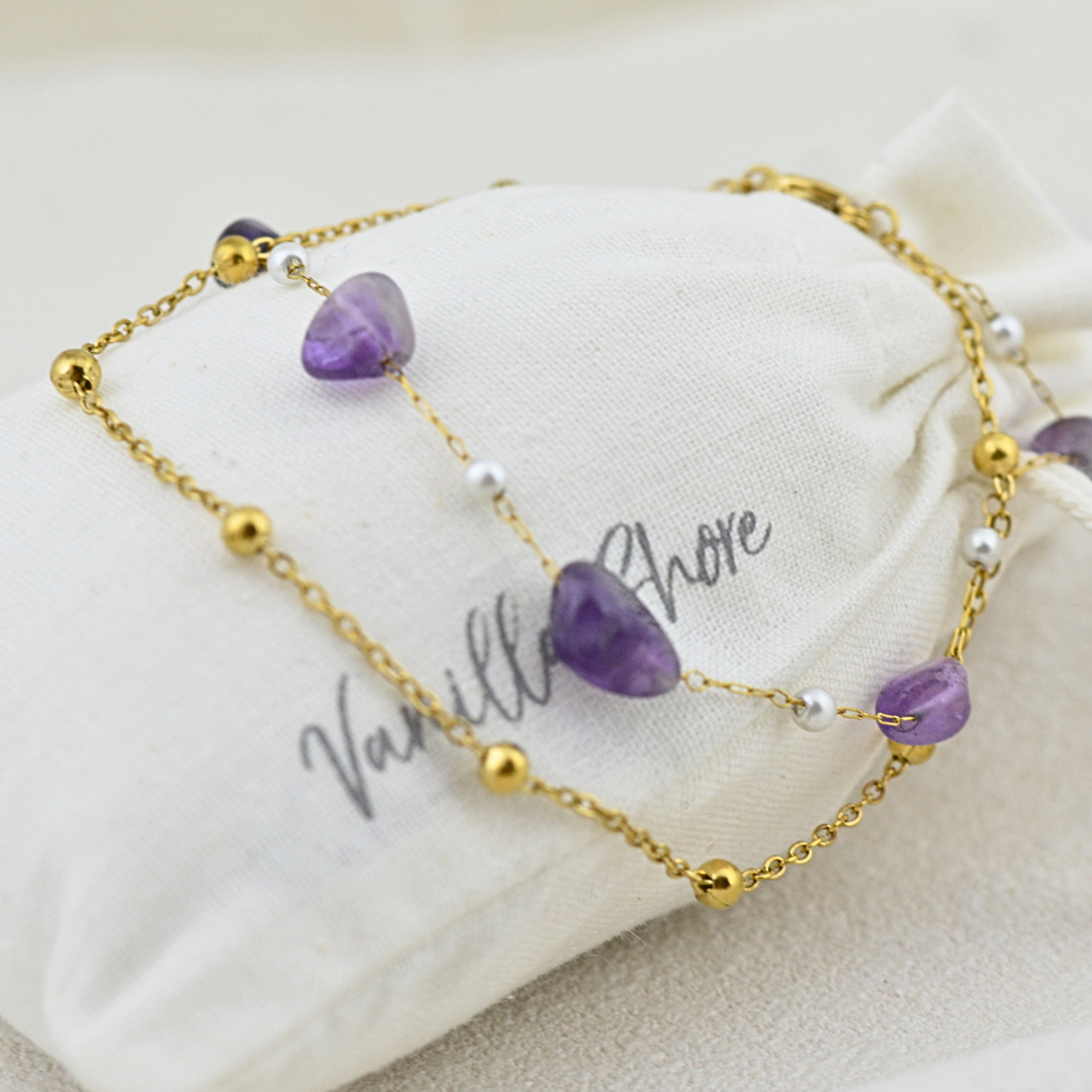 Wild Violet Anklet