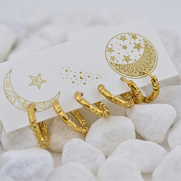 Earrings - Huggie set