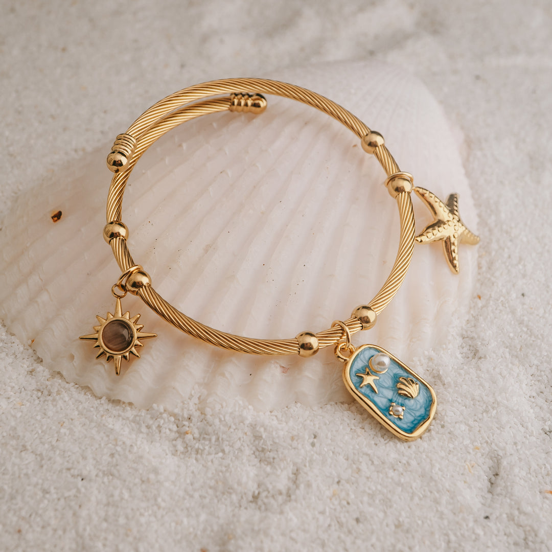 Bangles - Waterproof Gold Bangle