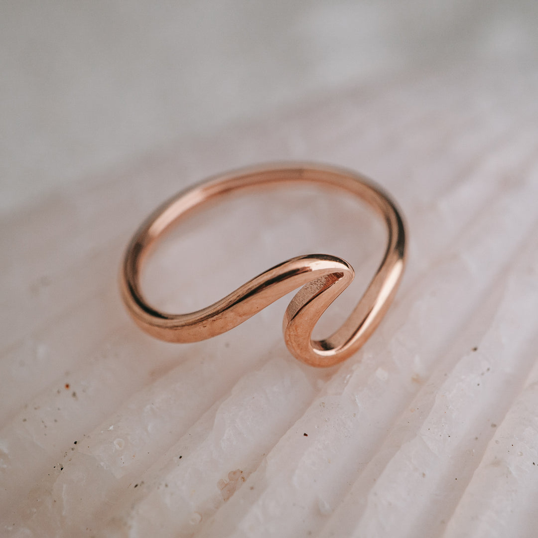 Rose Gold - Saltwater Wave Ring