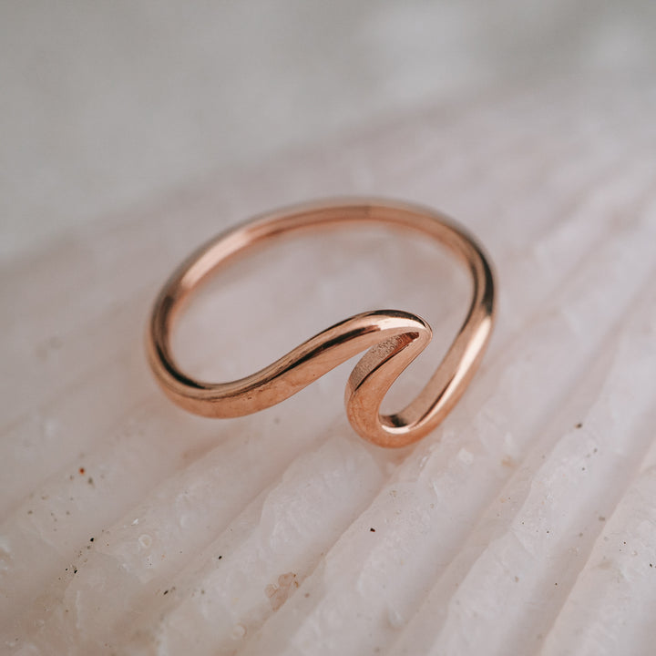 Rose Gold - Saltwater Wave Ring