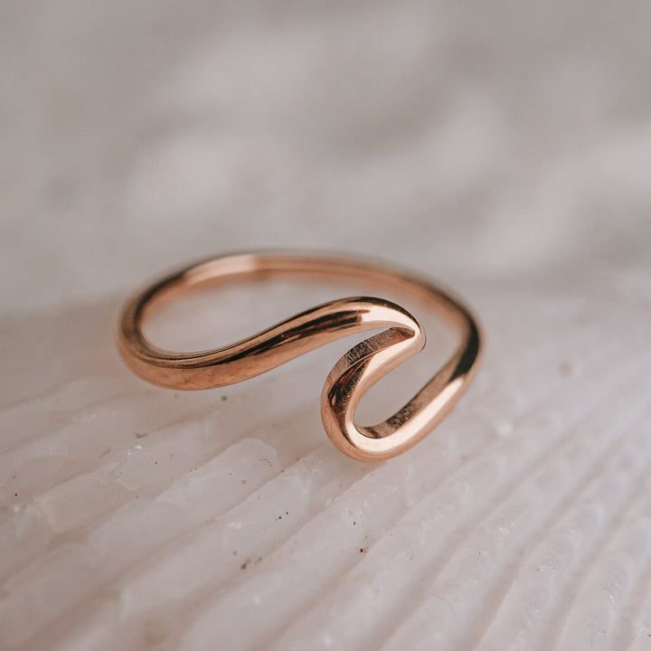 Rings - Rose Gold Wave Ring