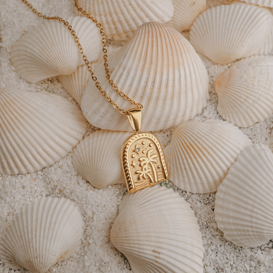 Golden Palms Necklace