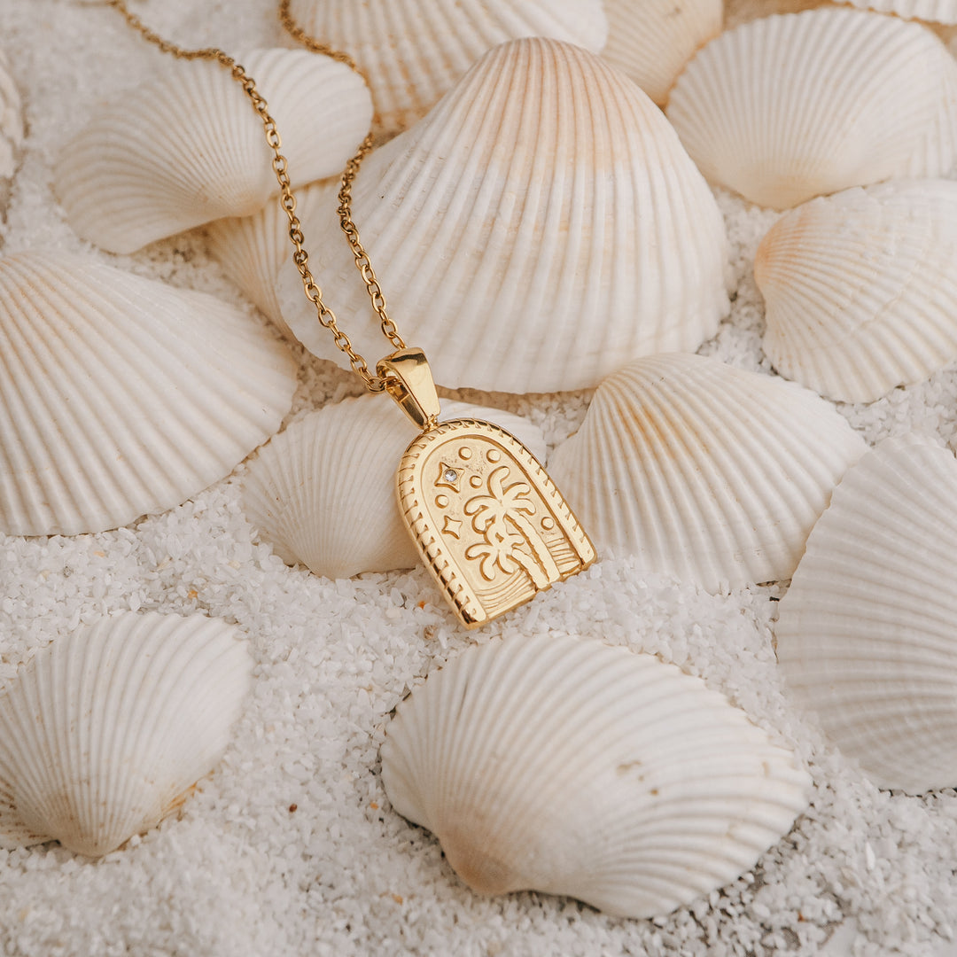 Golden Palms Necklace