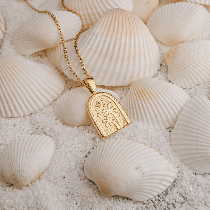 Golden Palms Necklace