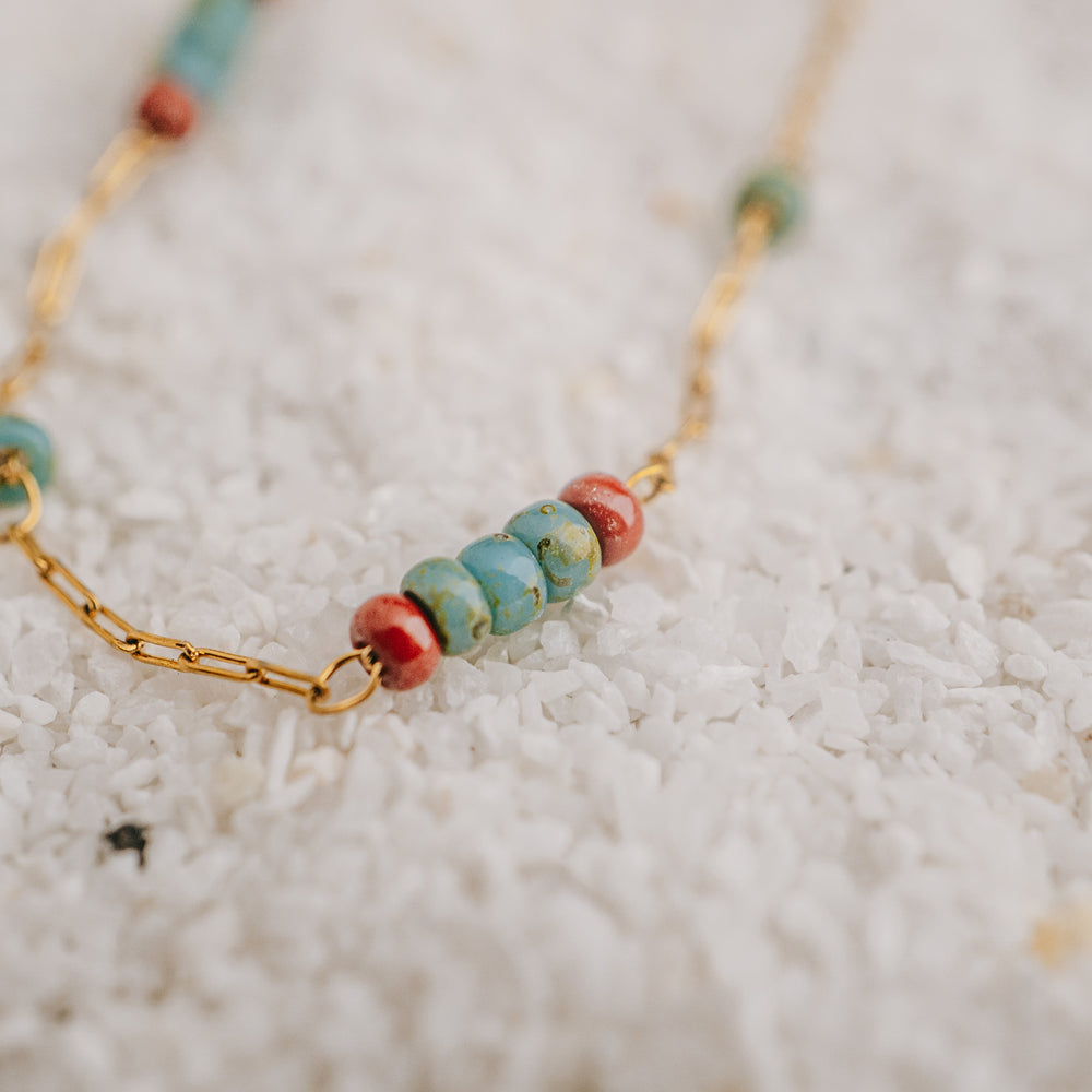 Anklets - Dainty Gold Bead Anklet