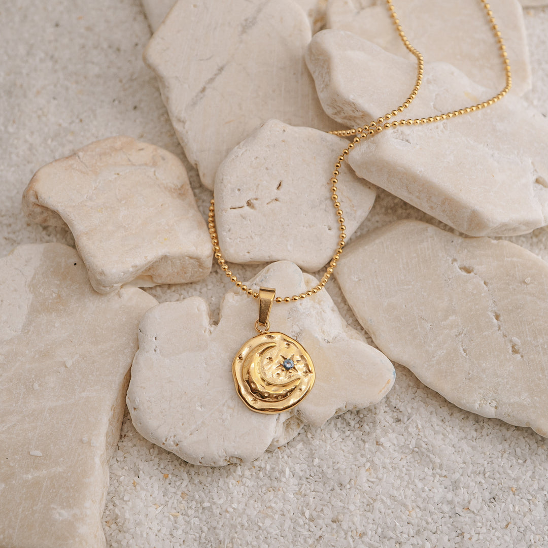 Necklaces - Gold Moon Necklace