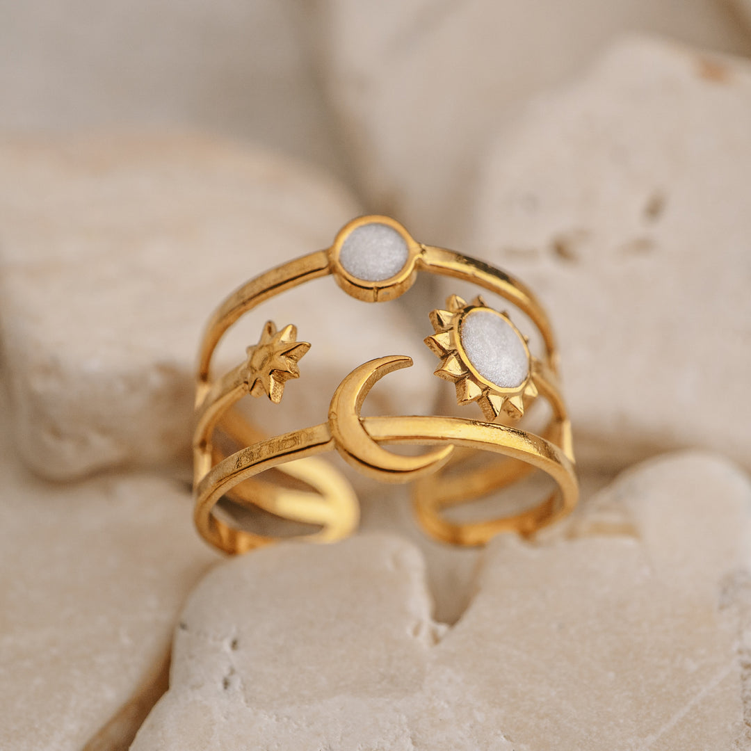 Celestial Trinity Ring (Adjustable)