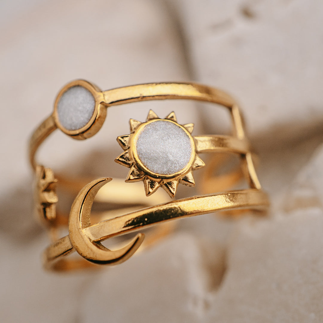 Celestial Trinity Ring (Adjustable)