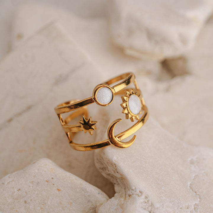 Celestial Trinity Ring (Adjustable)