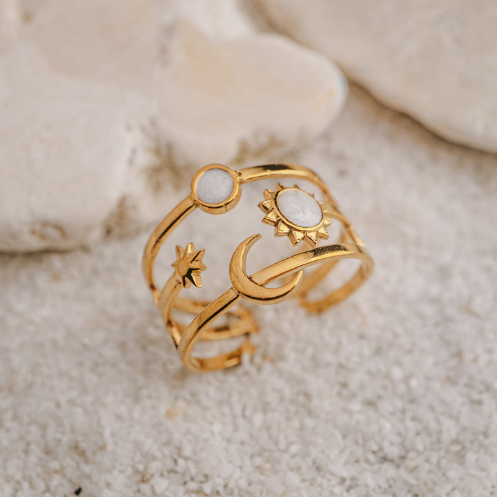 Celestial Trinity Ring (Adjustable)