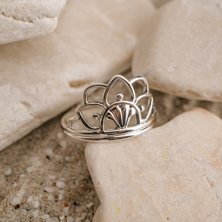 Lotus Crown Ring