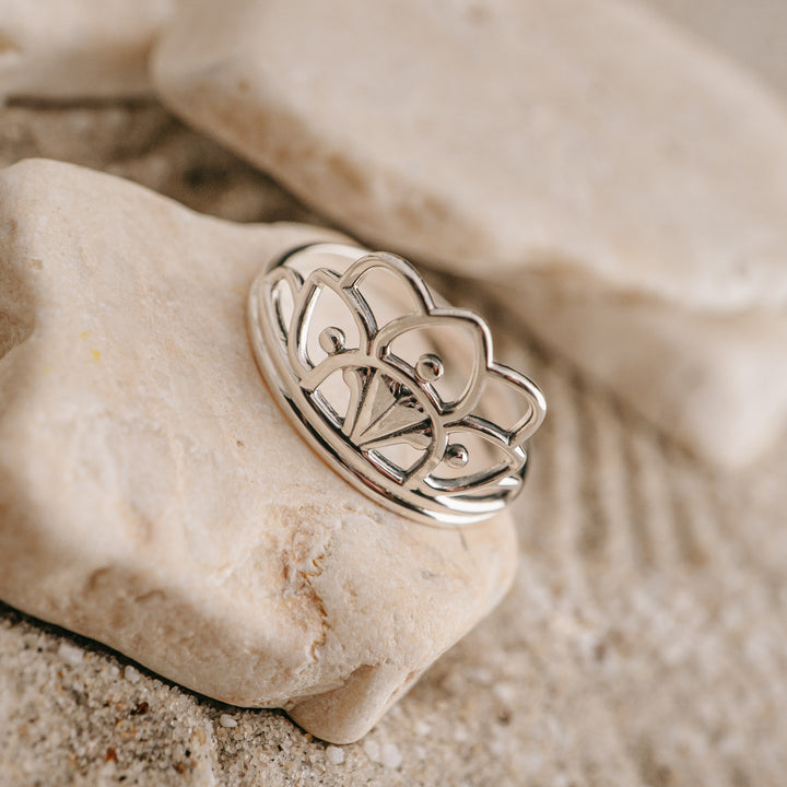 Lotus Crown Ring