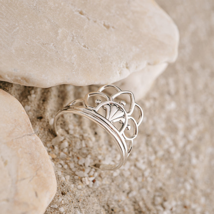 Lotus Crown Ring