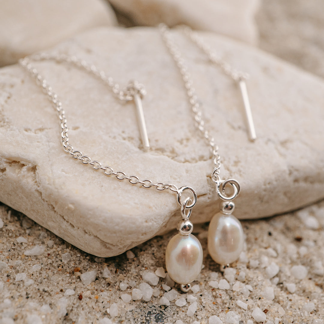 Earrings - Pearl Thread Earrings 