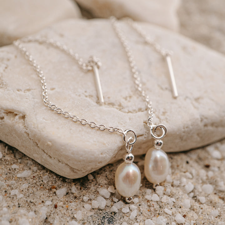 Earrings - Pearl Thread Earrings 